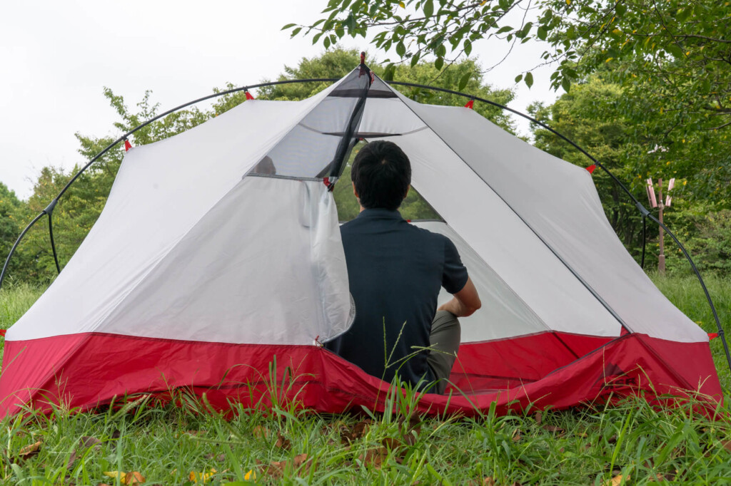 アウトドア テント/タープ 新しいMSR ハバハバシールド テントには、日本の登山家・ハイカーの 