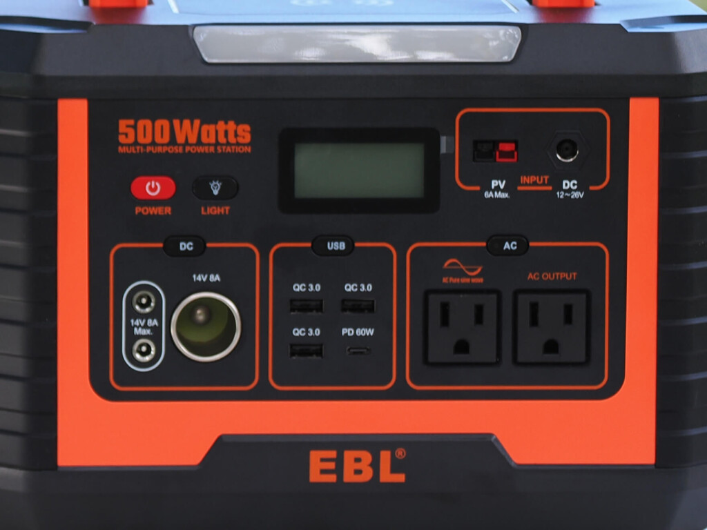 実勢価格3万円を切る500Whポータブル電源】「EBLポータブル電源500W 