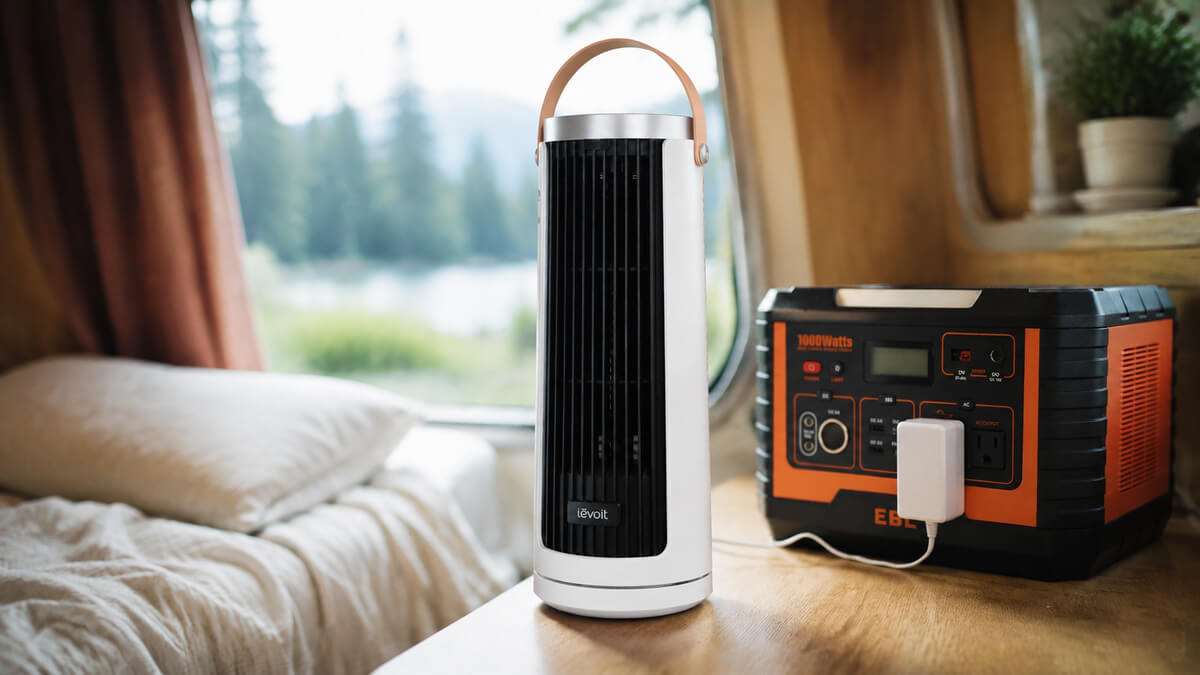 【車中泊の寝苦しさ対策に！】「Levoit Windi Mini ミニタワーファン」が省電力・静音性・風量で想像以上に優秀だった